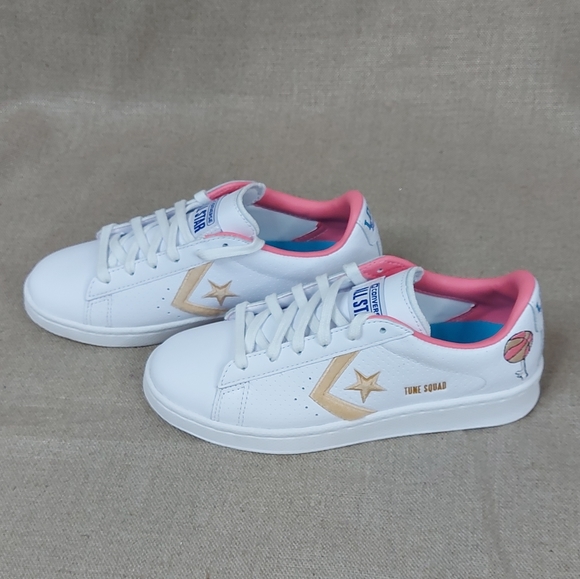 Converse space jam lola bonny shoes size woman 6.5 mens 5 unixe  white and pink - Picture 12 of 13